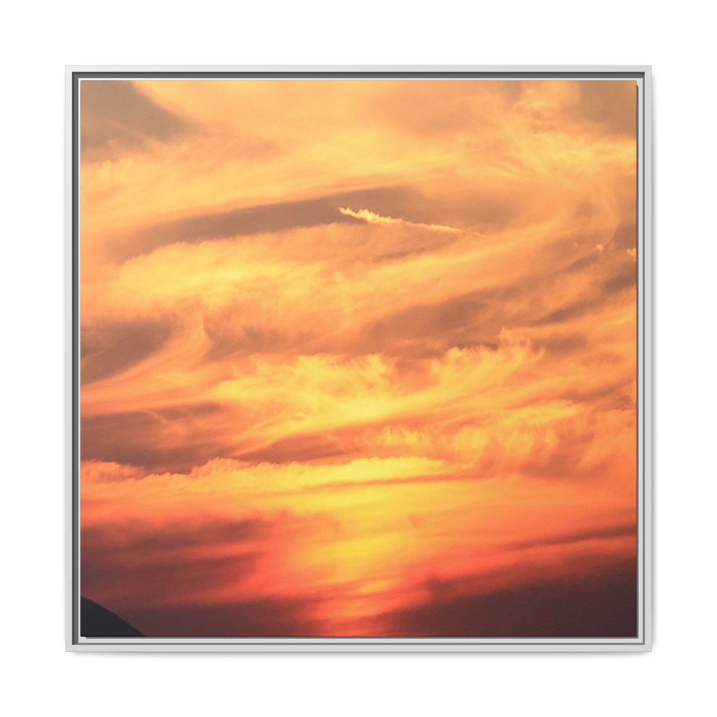 Burning Skies - Unique Stretched Canvas Wall Art