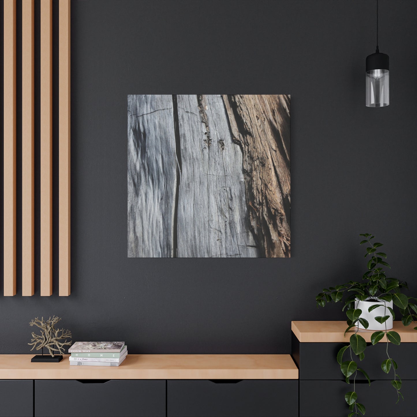 Fracture Lines - Unique Frameless Canvas Wall Art