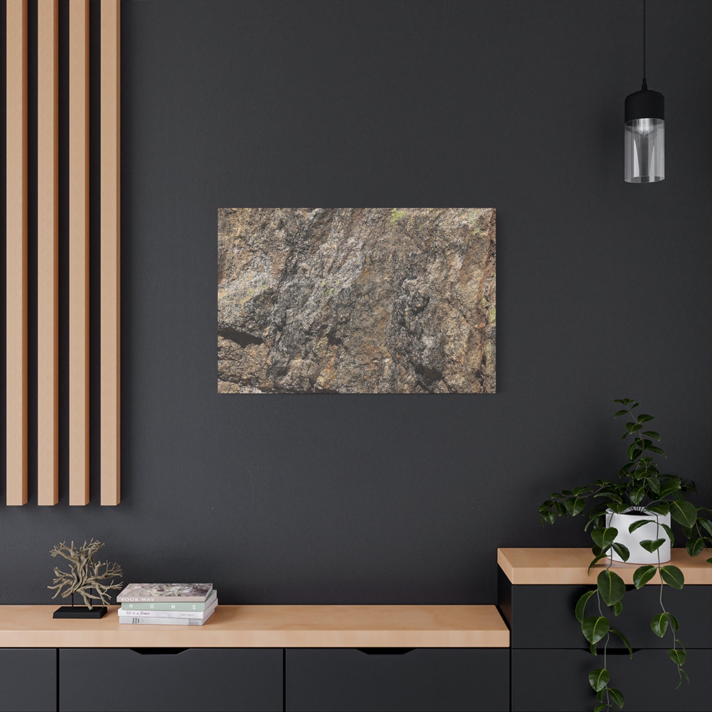 Weathered Stone Secrets - Unique Frameless Canvas Wall Art