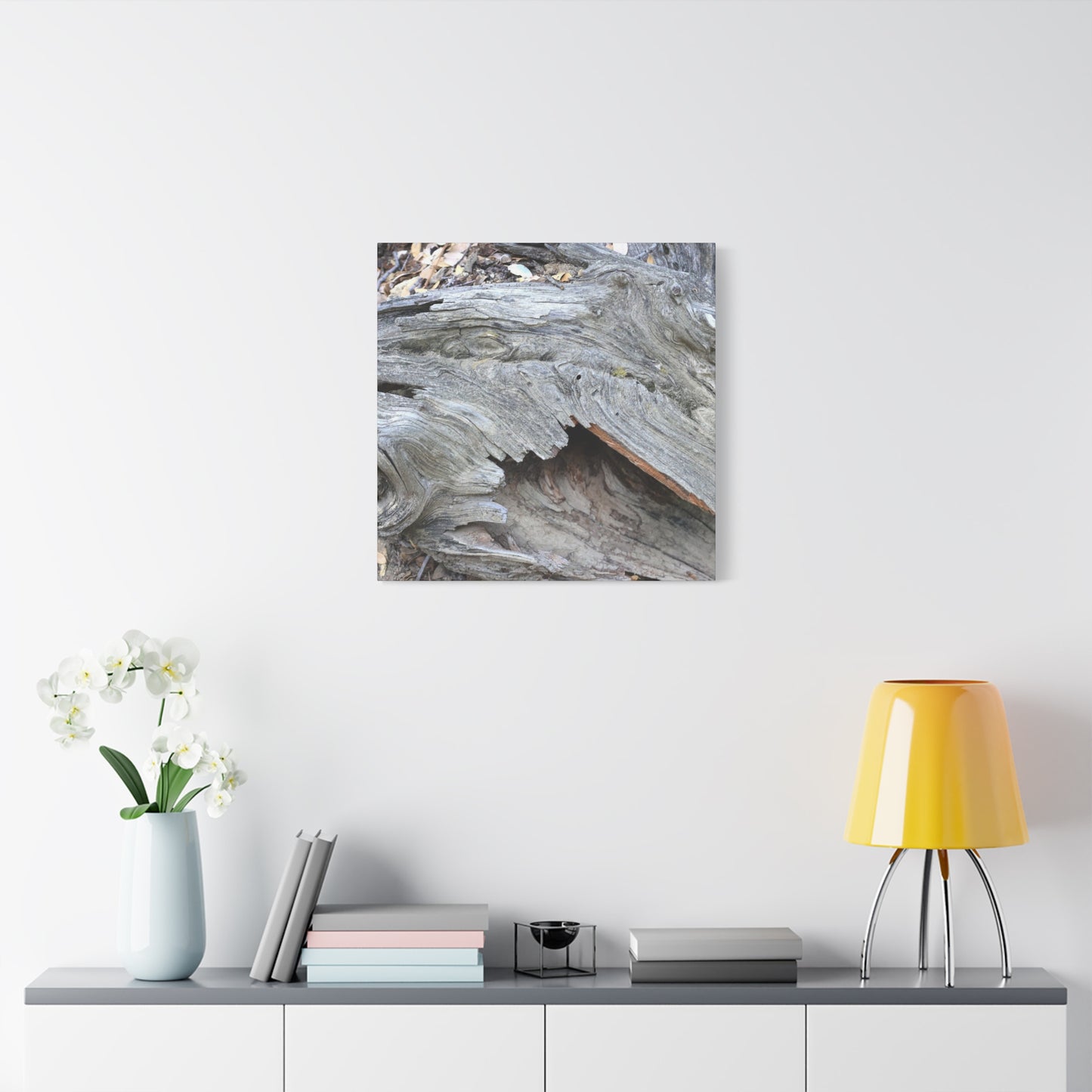 Whispers of Ancient Wood - Unique Frameless Canvas Wall Art