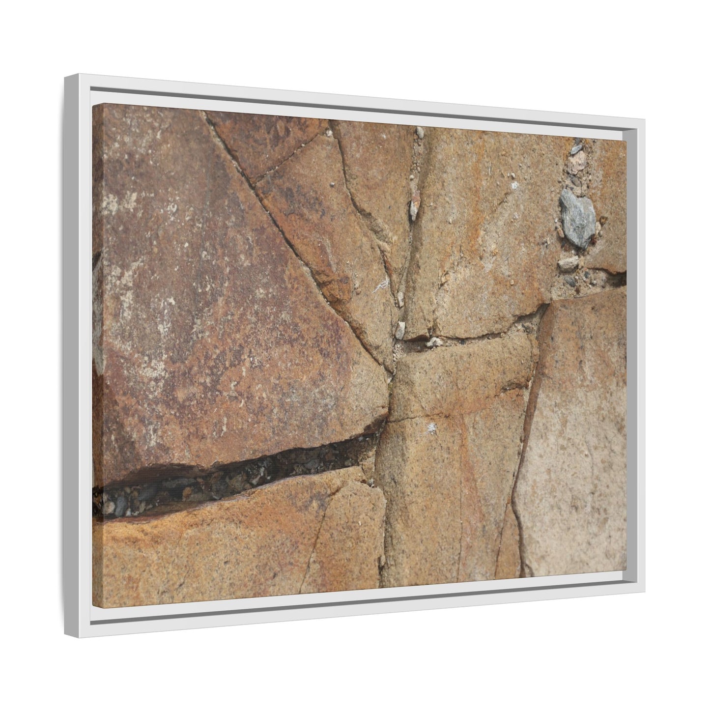 Rusty Crevices - Unique Stretched Canvas Wall Art