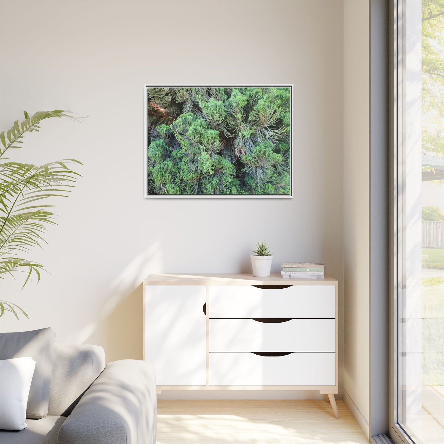 Verdant Whispers - Unique Stretched Canvas Wall Art