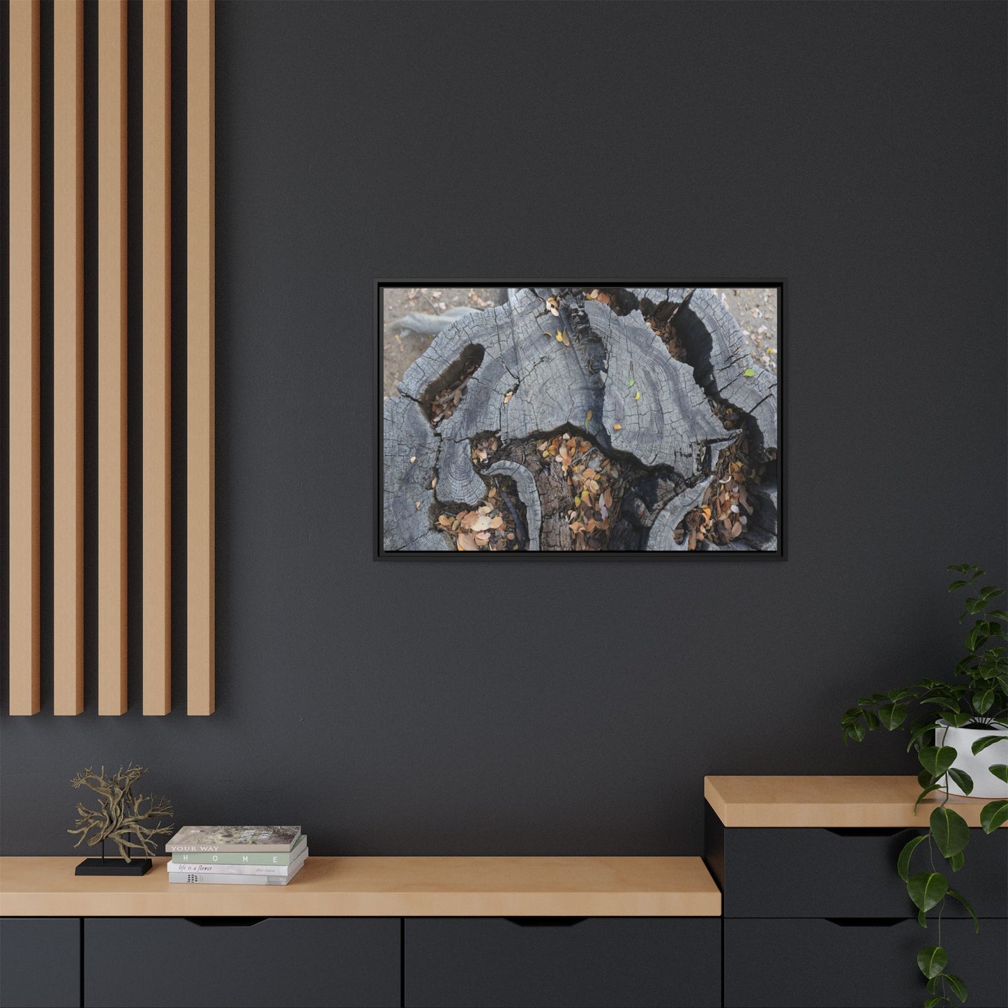 Time's Fractal Memory - Unique Stretched Canvas Wall Art
