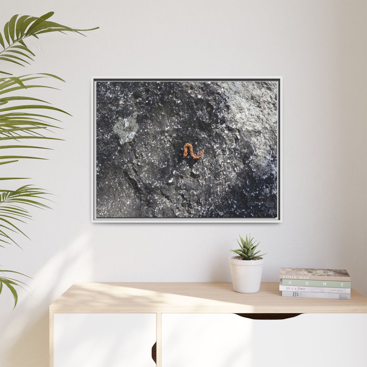 Volcanic Ash and Copper - Unique Stretched Canvas Wall Art
