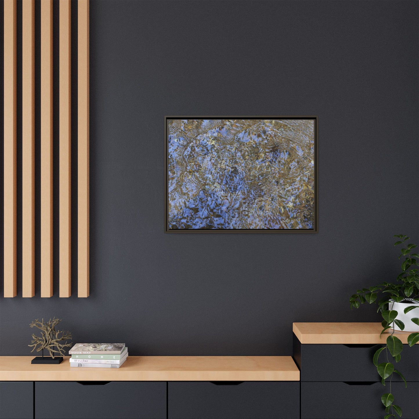Aquatic Reflections - Unique Stretched Canvas Wall Art