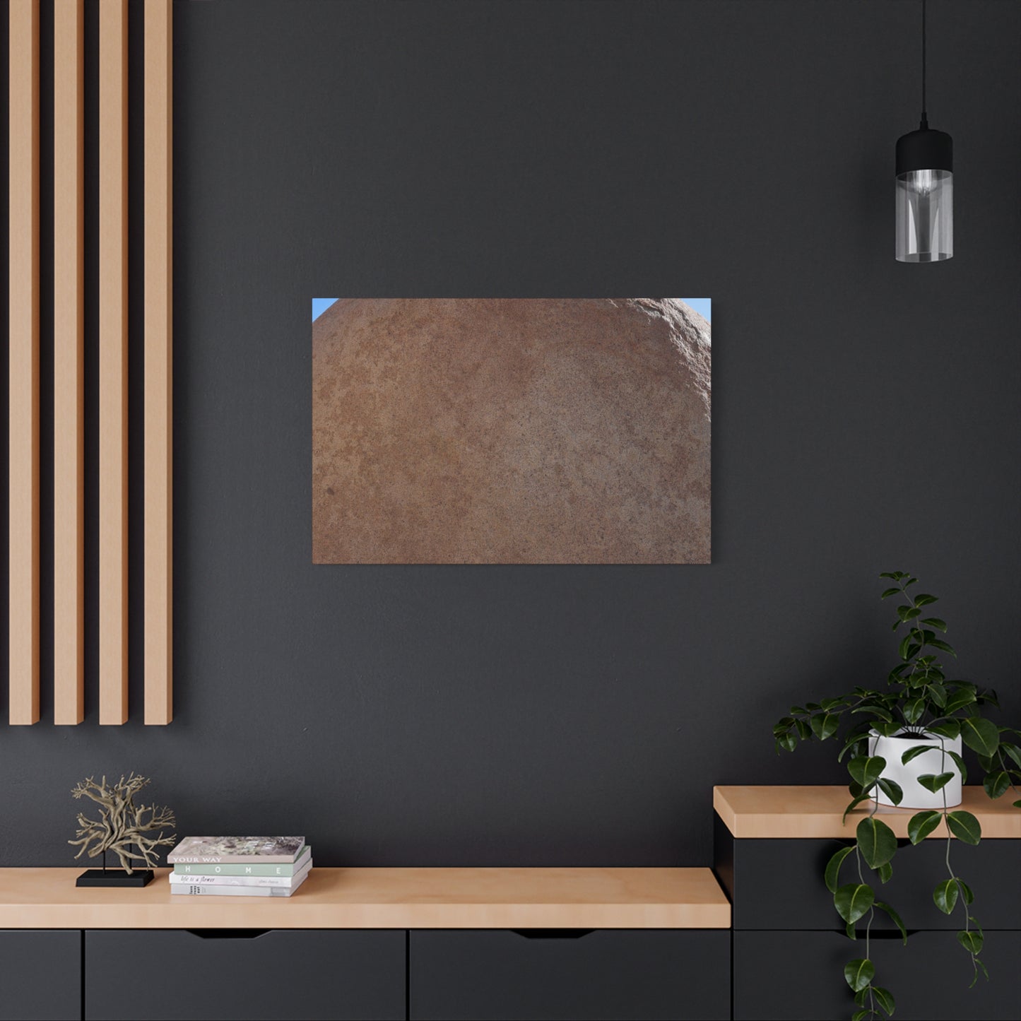 Stone Sphere of Silence - Unique Frameless Canvas Wall Art