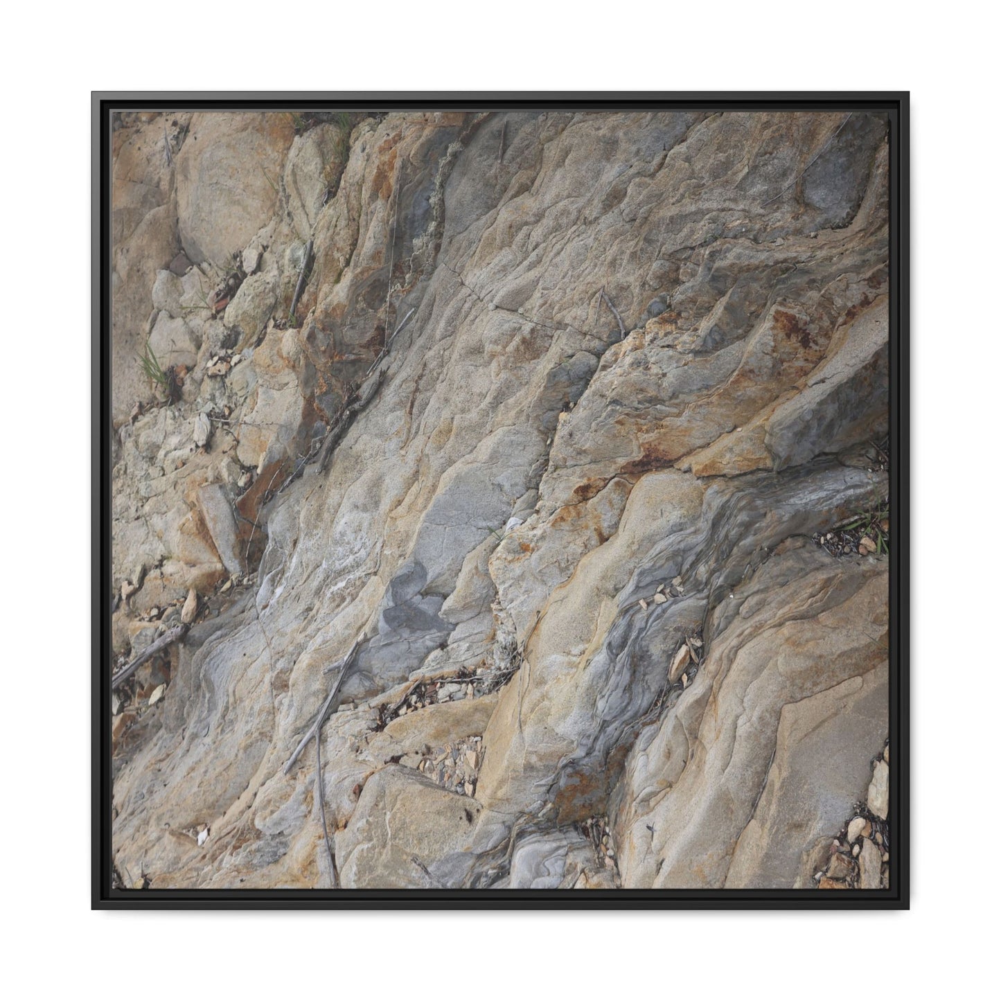 Layers of Earth's History - Unique Stretched Canvas Wall Art