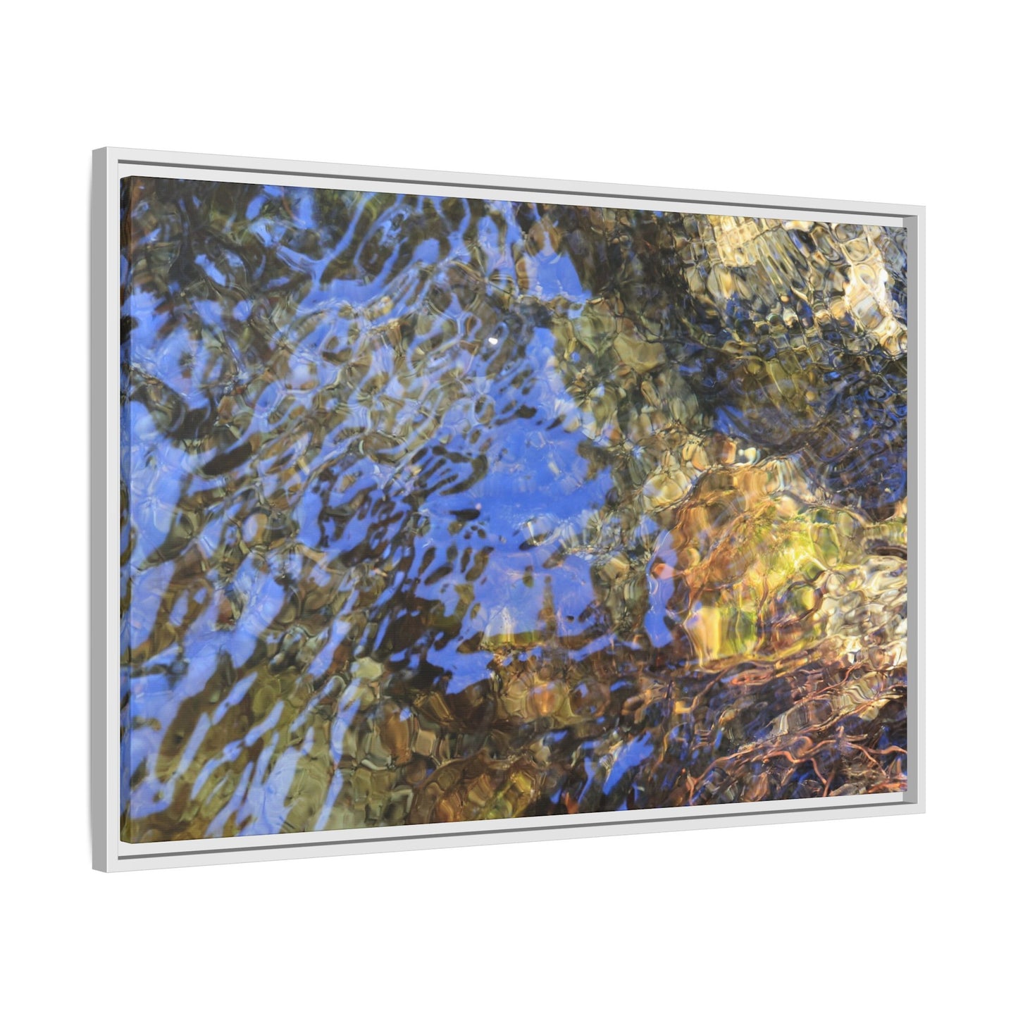 Watery Kaleidoscope - Unique Stretched Canvas Wall Art