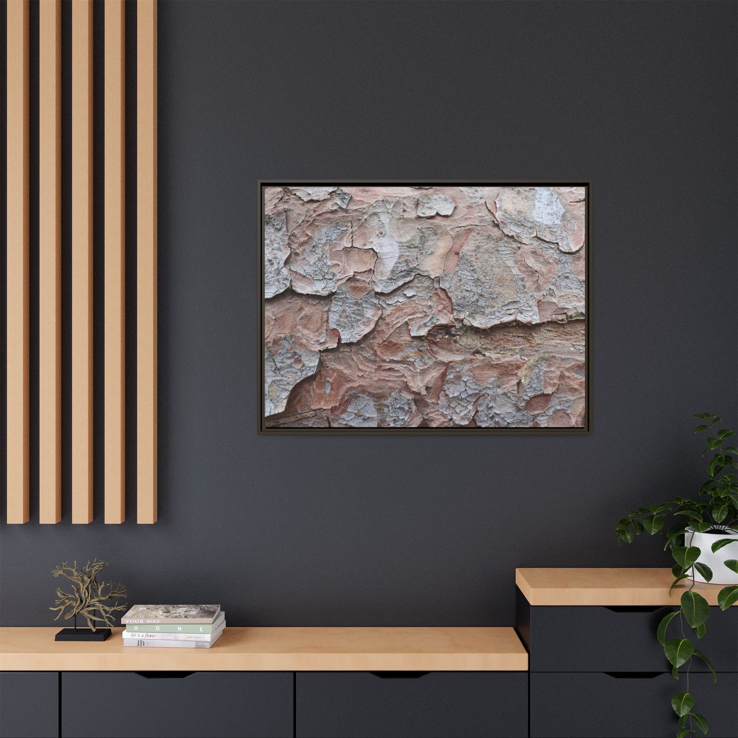 Flaking Serenity - Unique Stretched Canvas Wall Art