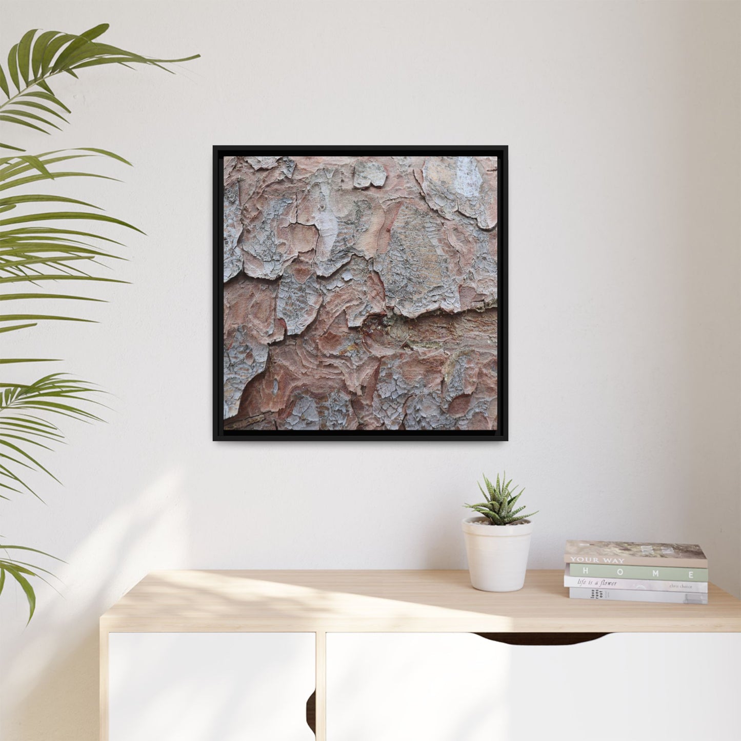 Flaking Serenity - Unique Stretched Canvas Wall Art