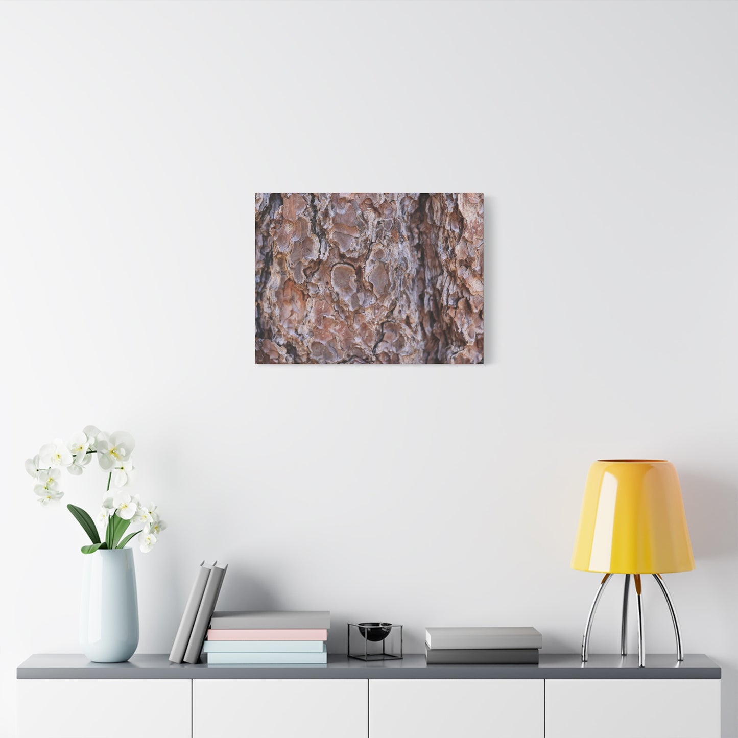 Rugged Bark Landscape - Unique Frameless Canvas Wall Art