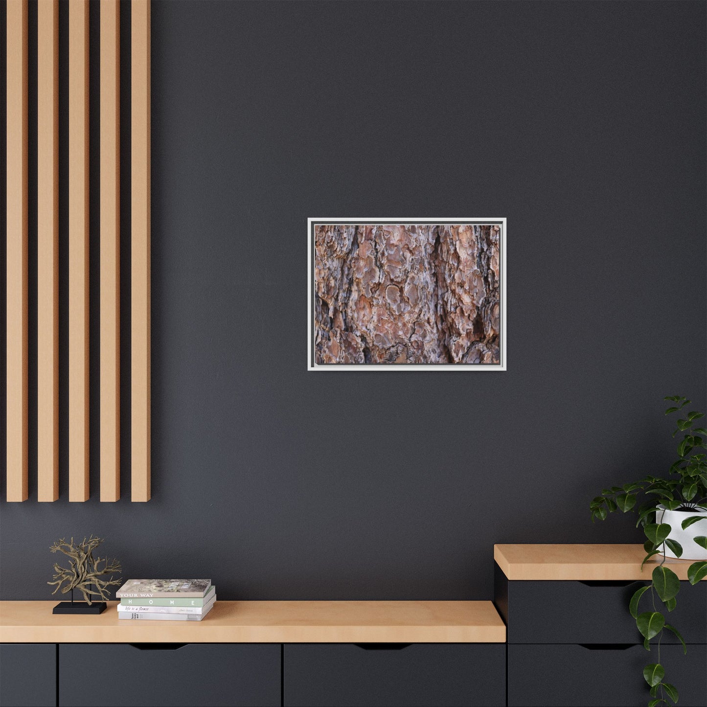Woody Layers - Unique Stretched Canvas Wall Art