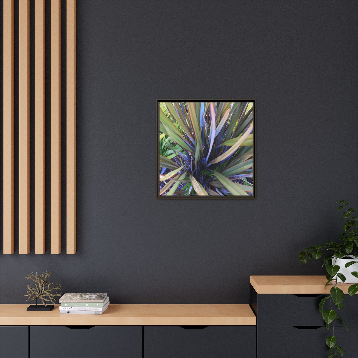 Radiant Leaves - Unique Stretched Canvas Wall Art