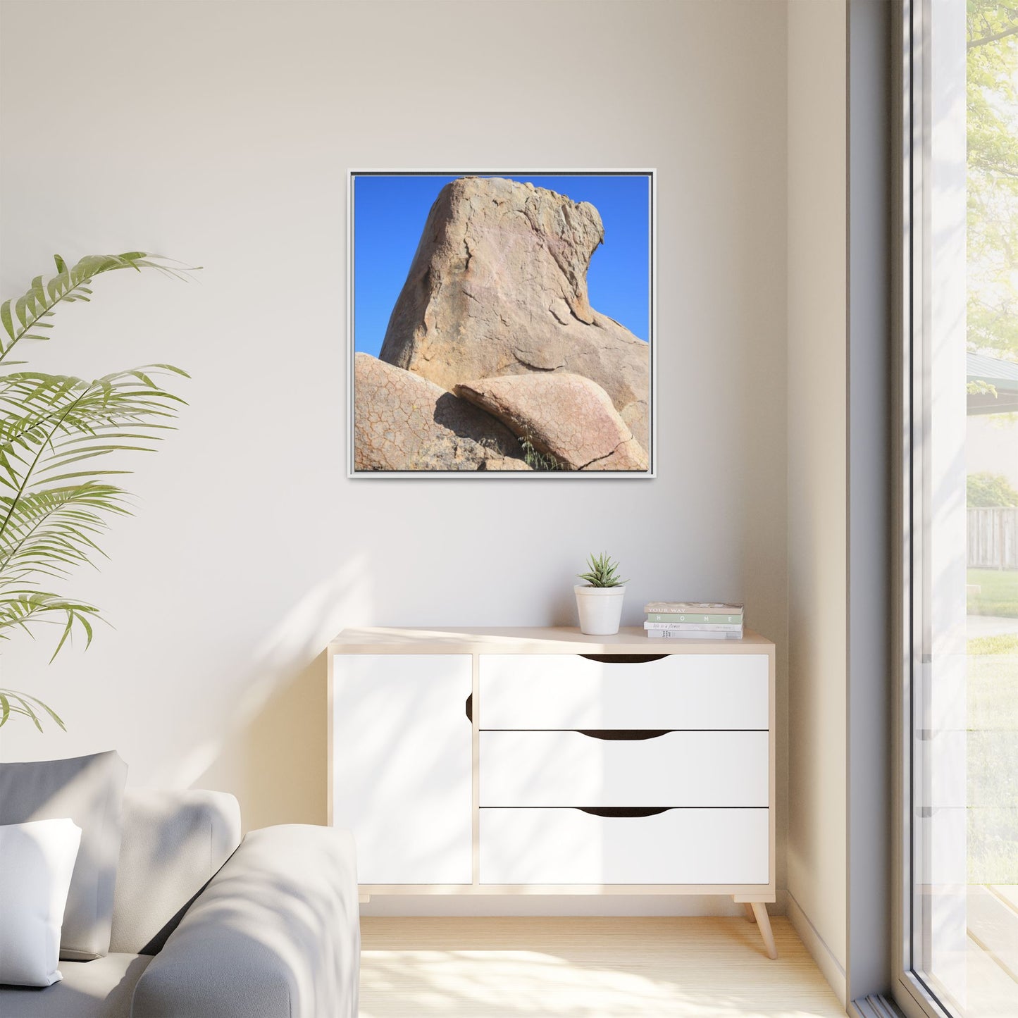Rocky Sentinel - Unique Stretched Canvas Wall Art