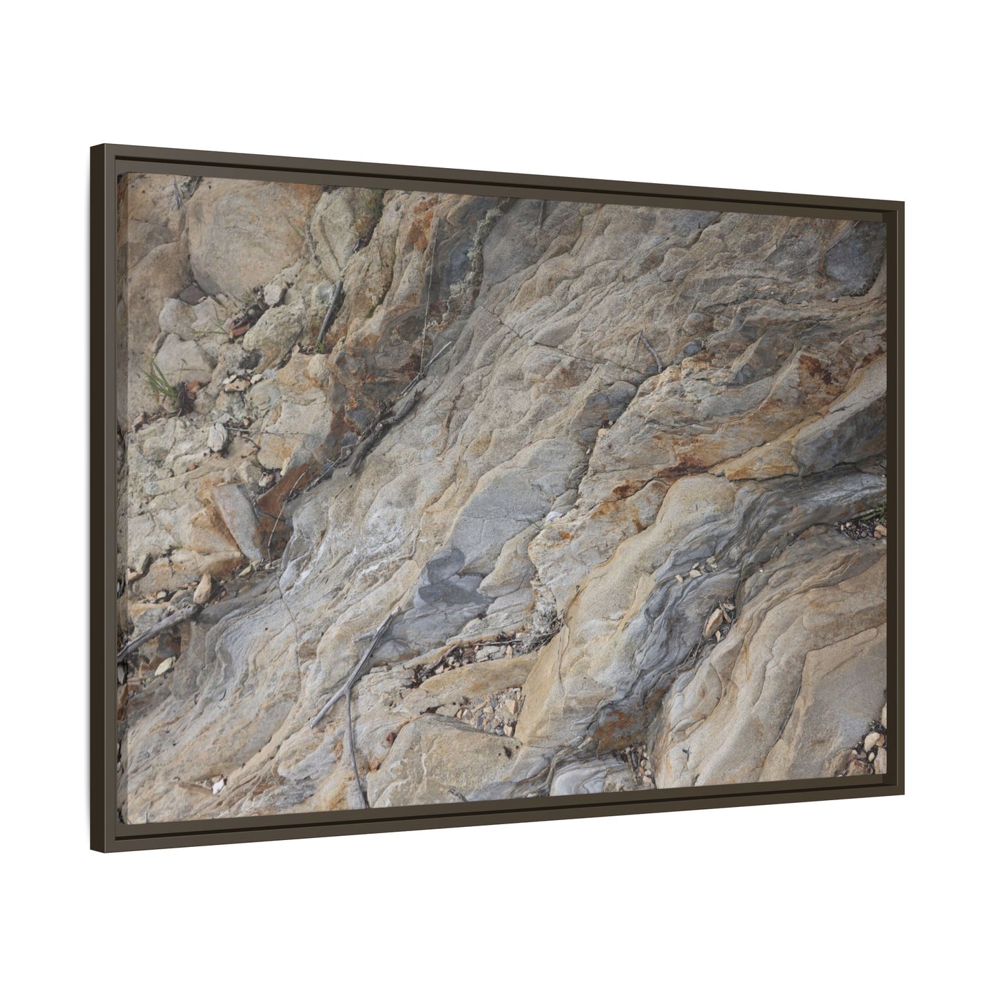 Layers of Earth's History - Unique Stretched Canvas Wall Art