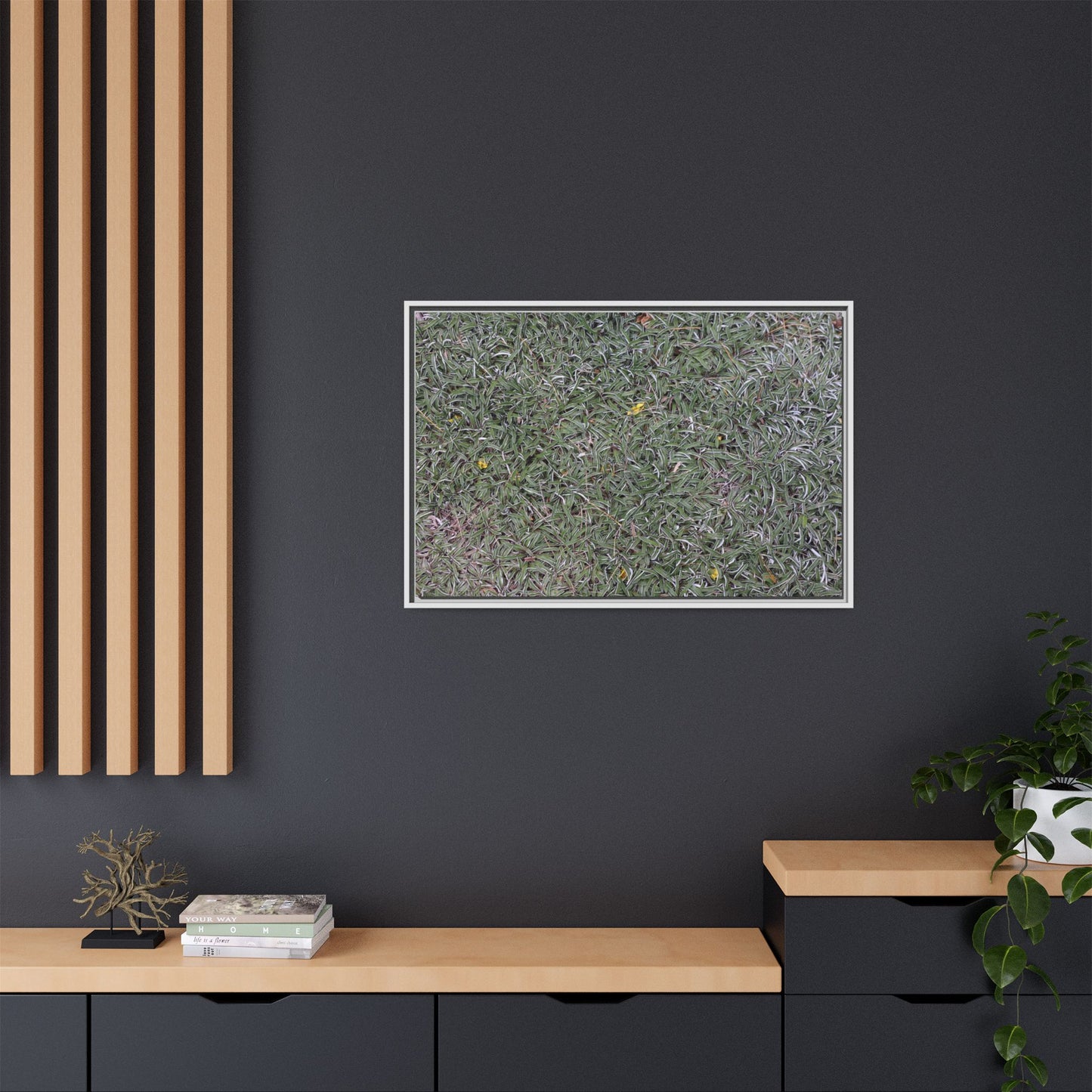 Grassy Texture - Unique Stretched Canvas Wall Art