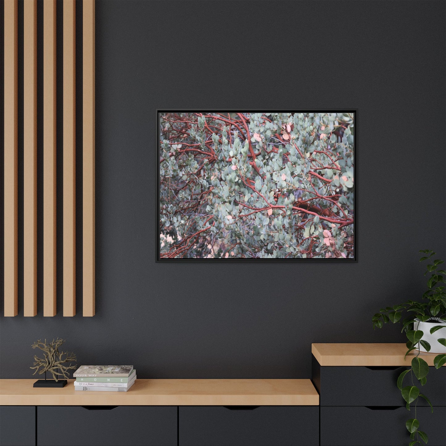 Whispers of Sage - Unique Stretched Canvas Wall Art
