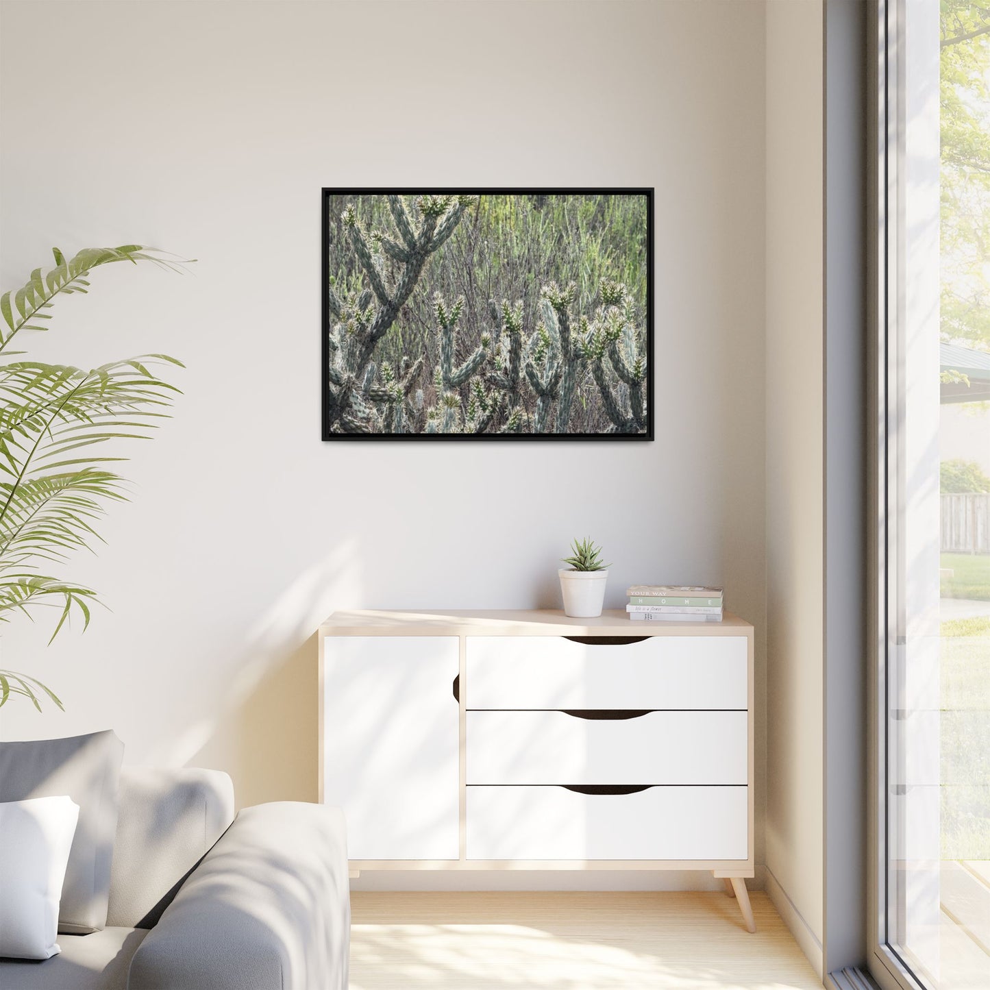 Prickly Paradise - Unique Stretched Canvas Wall Art