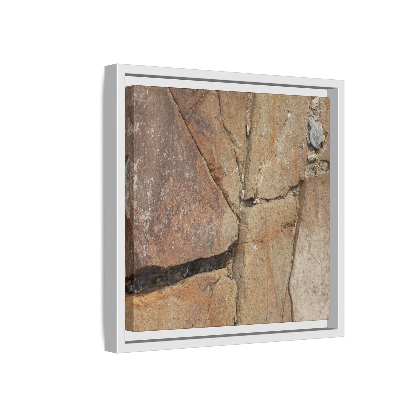 Rusty Crevices - Unique Stretched Canvas Wall Art