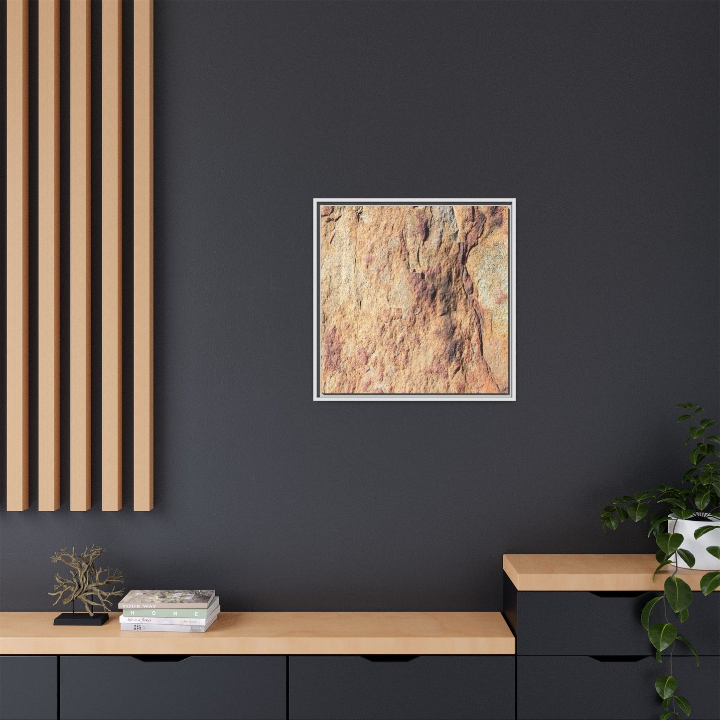 Fractal Stone - Unique Stretched Canvas Wall Art