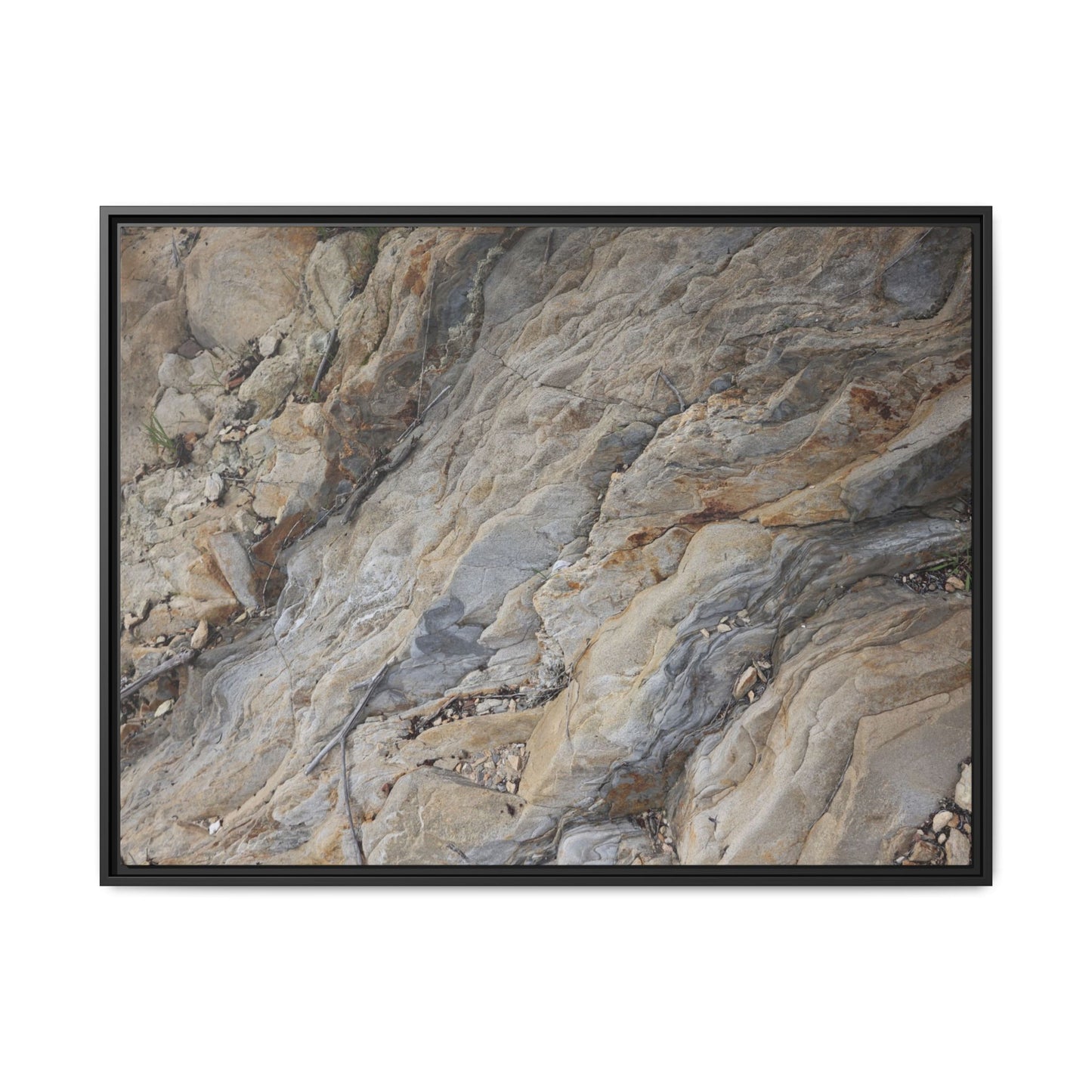 Layers of Earth's History - Unique Stretched Canvas Wall Art