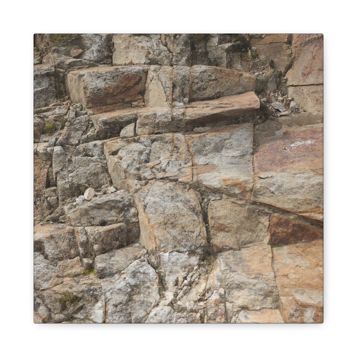 Stone Memories - Unique Frameless Canvas Wall Art