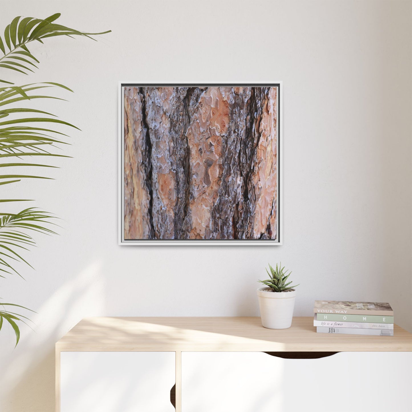 Earthy Embrace - Unique Stretched Canvas Wall Art