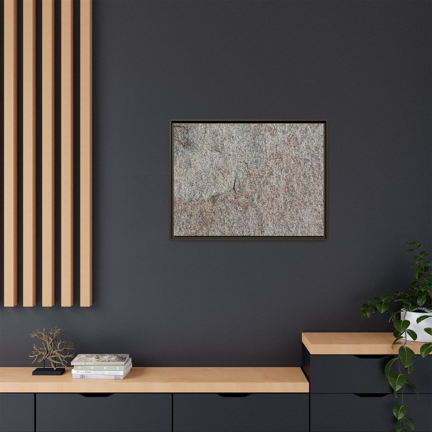 Fissured Stone - Unique Stretched Canvas Wall Art