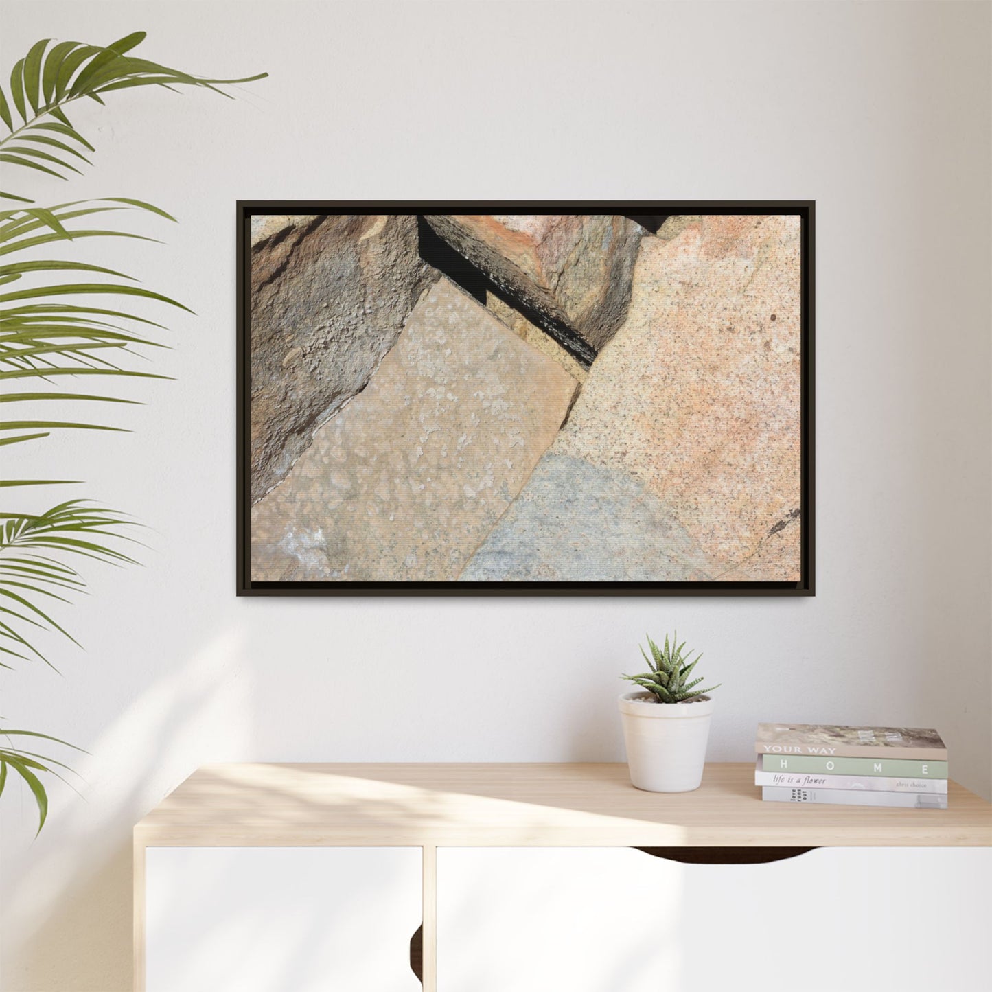 Rock Fragment - Unique Stretched Canvas Wall Art
