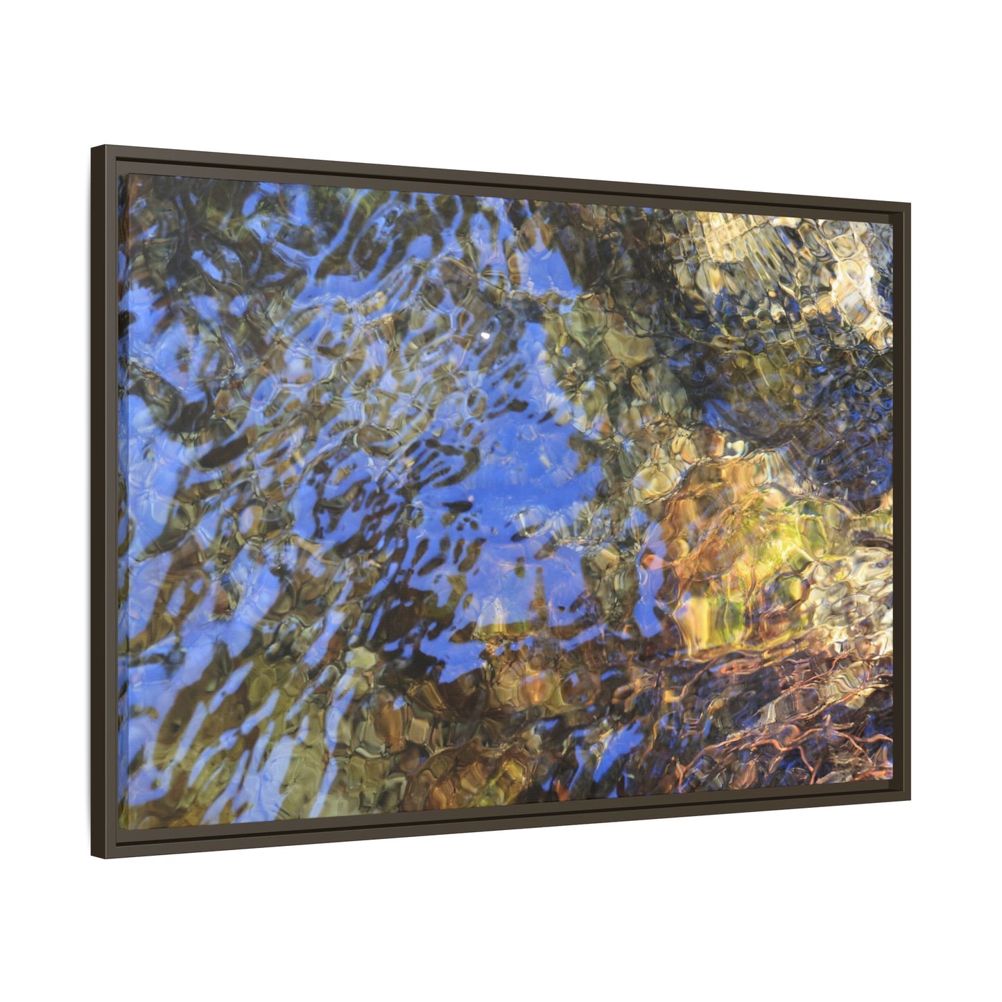 Watery Kaleidoscope - Unique Stretched Canvas Wall Art
