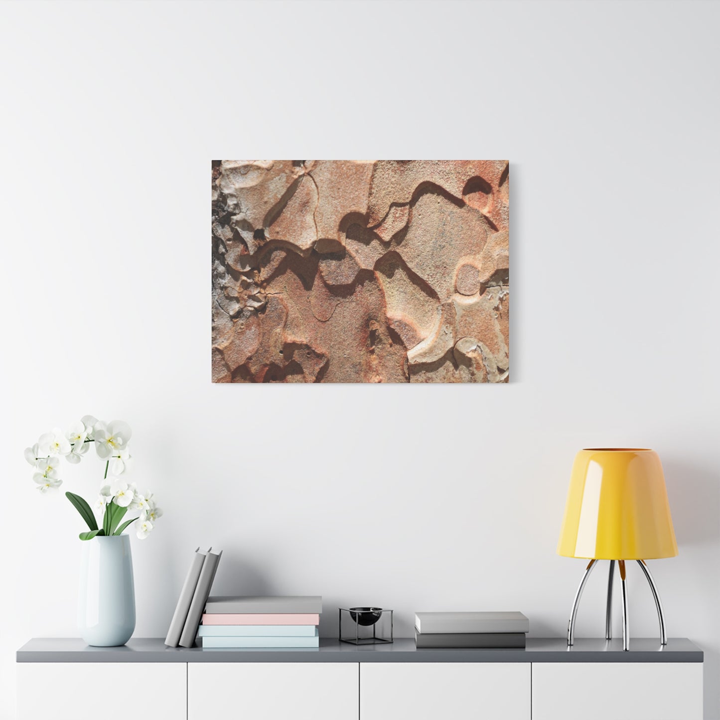 Terracotta Echoes - Unique Frameless Canvas Wall Art