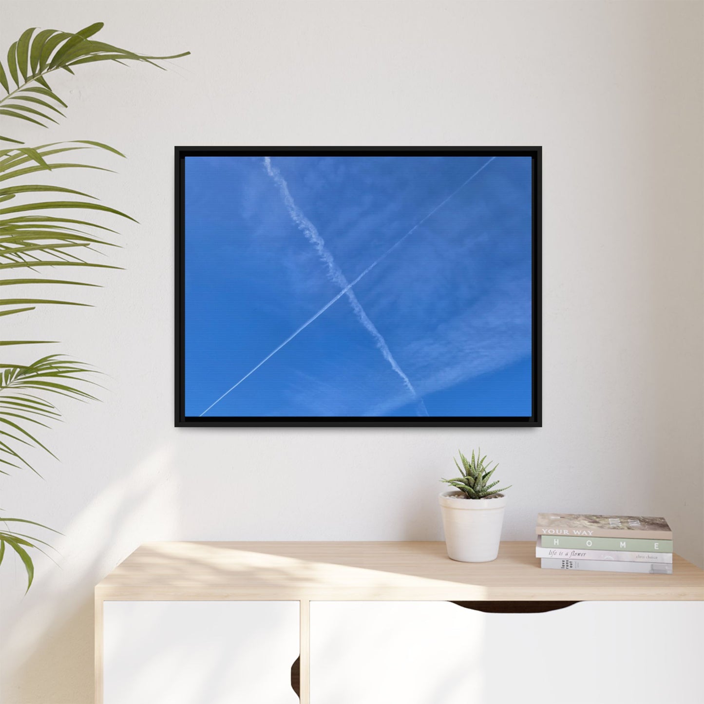 Sky Crossroads - Unique Stretched Canvas Wall Art