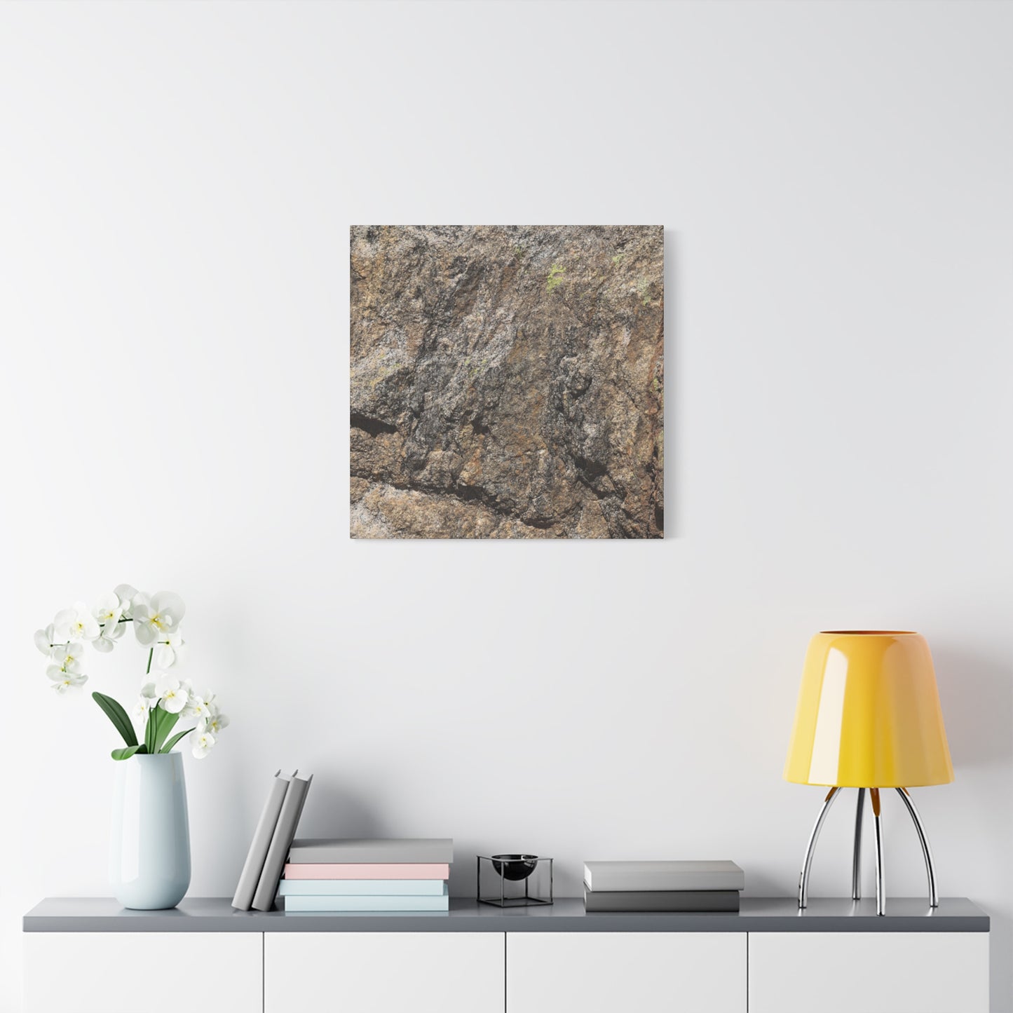 Weathered Stone Secrets - Unique Frameless Canvas Wall Art
