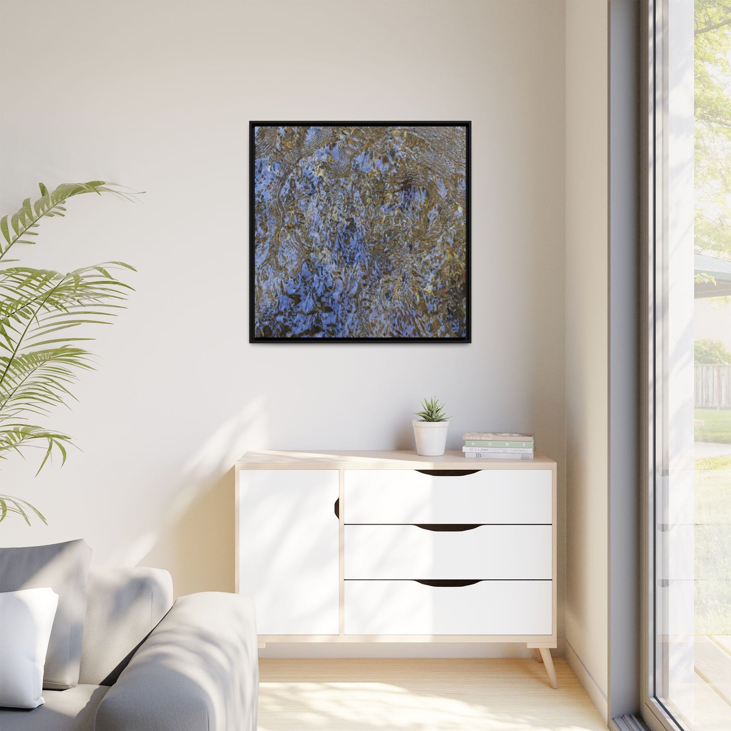 Aquatic Reflections - Unique Stretched Canvas Wall Art