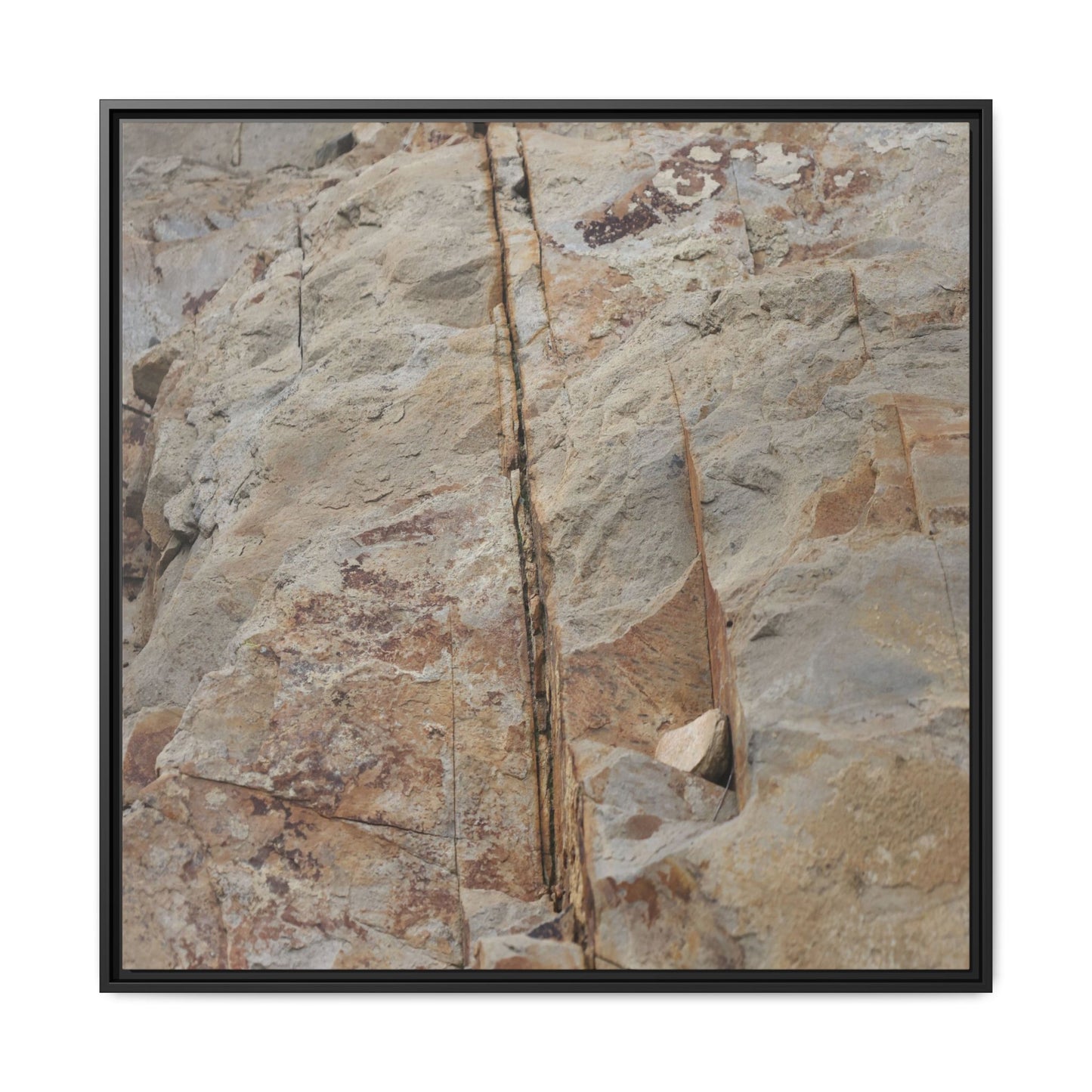 Sedimentary Symphony - Unique Stretched Canvas Wall Art