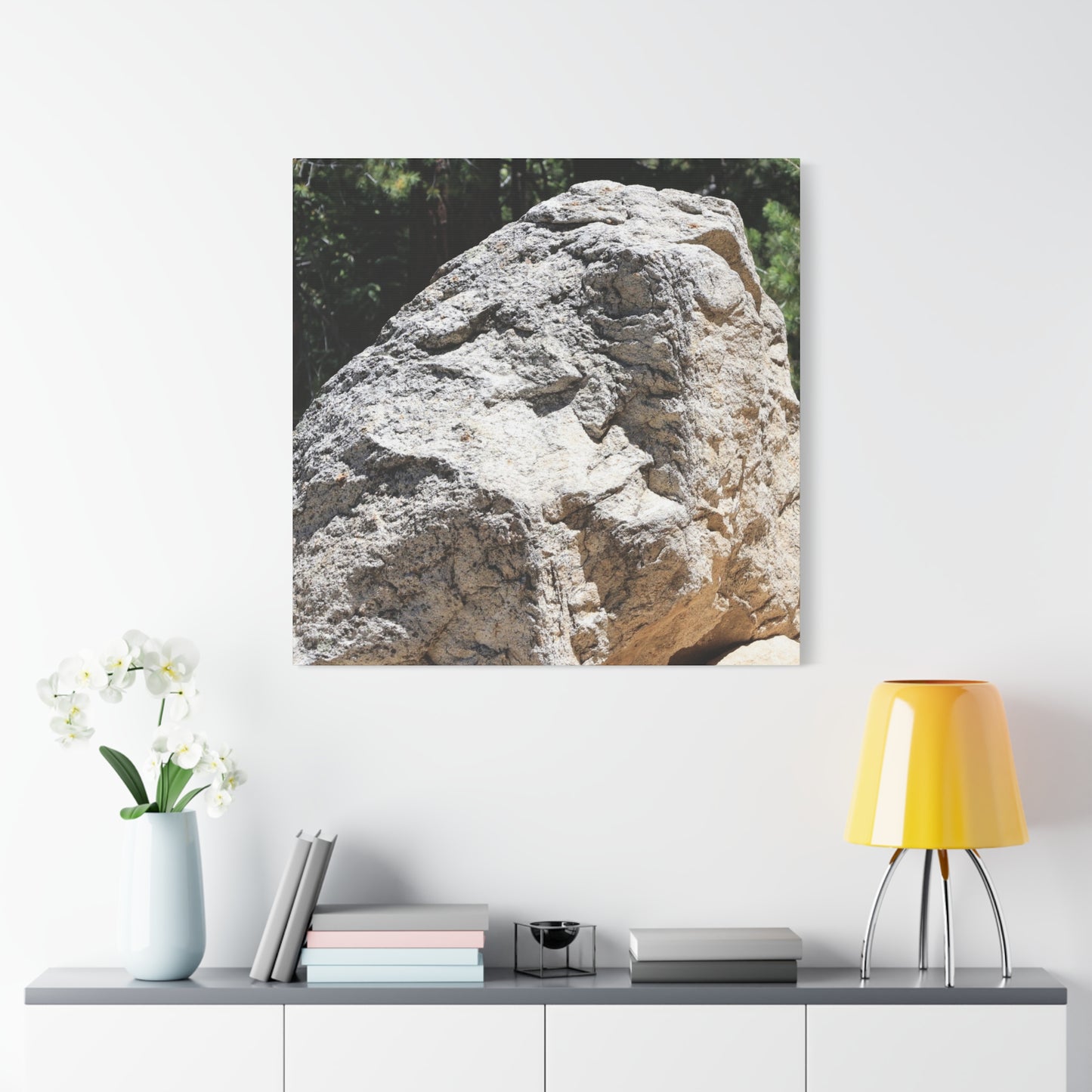 Stone of Solitude - Unique Frameless Canvas Wall Art