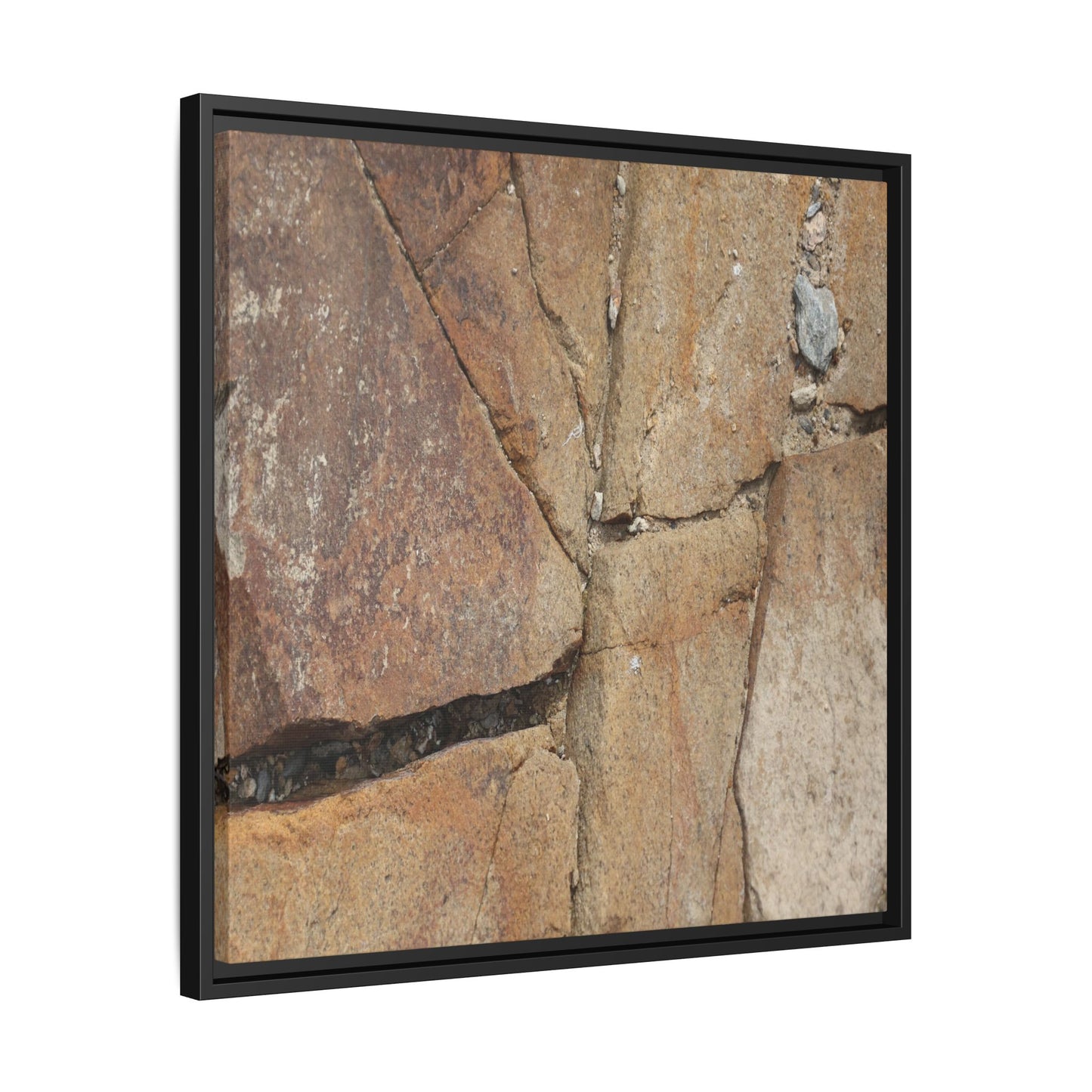 Rusty Crevices - Unique Stretched Canvas Wall Art