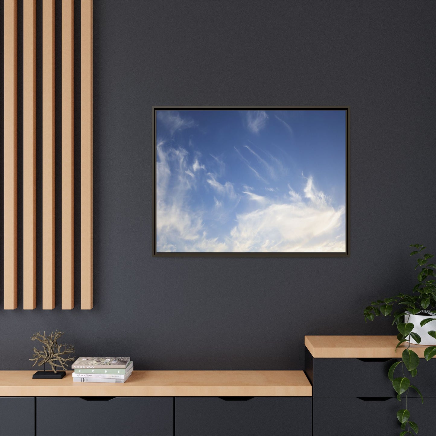 Whispers of Sky - Unique Stretched Canvas Wall Art