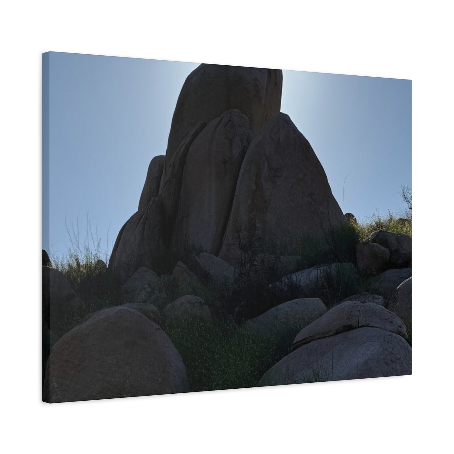 Rocks of Solitude - Unique Frameless Canvas Wall Art