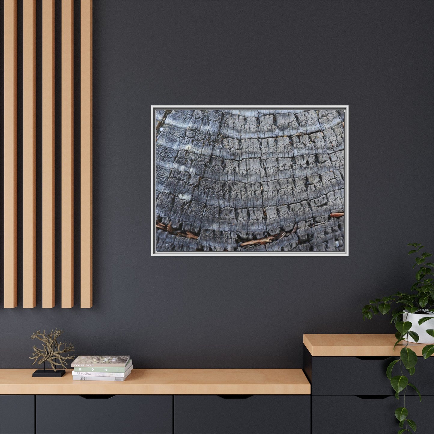 Charred Memories - Unique Stretched Canvas Wall Art