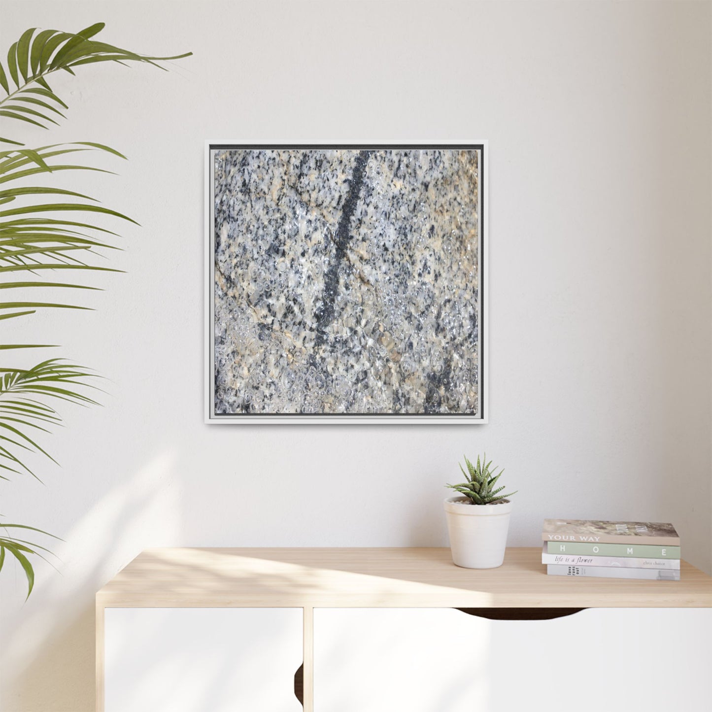 Granite Bubbles - Unique Stretched Canvas Wall Art