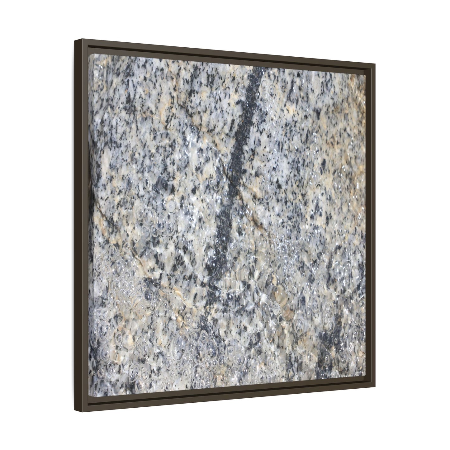 Granite Bubbles - Unique Stretched Canvas Wall Art
