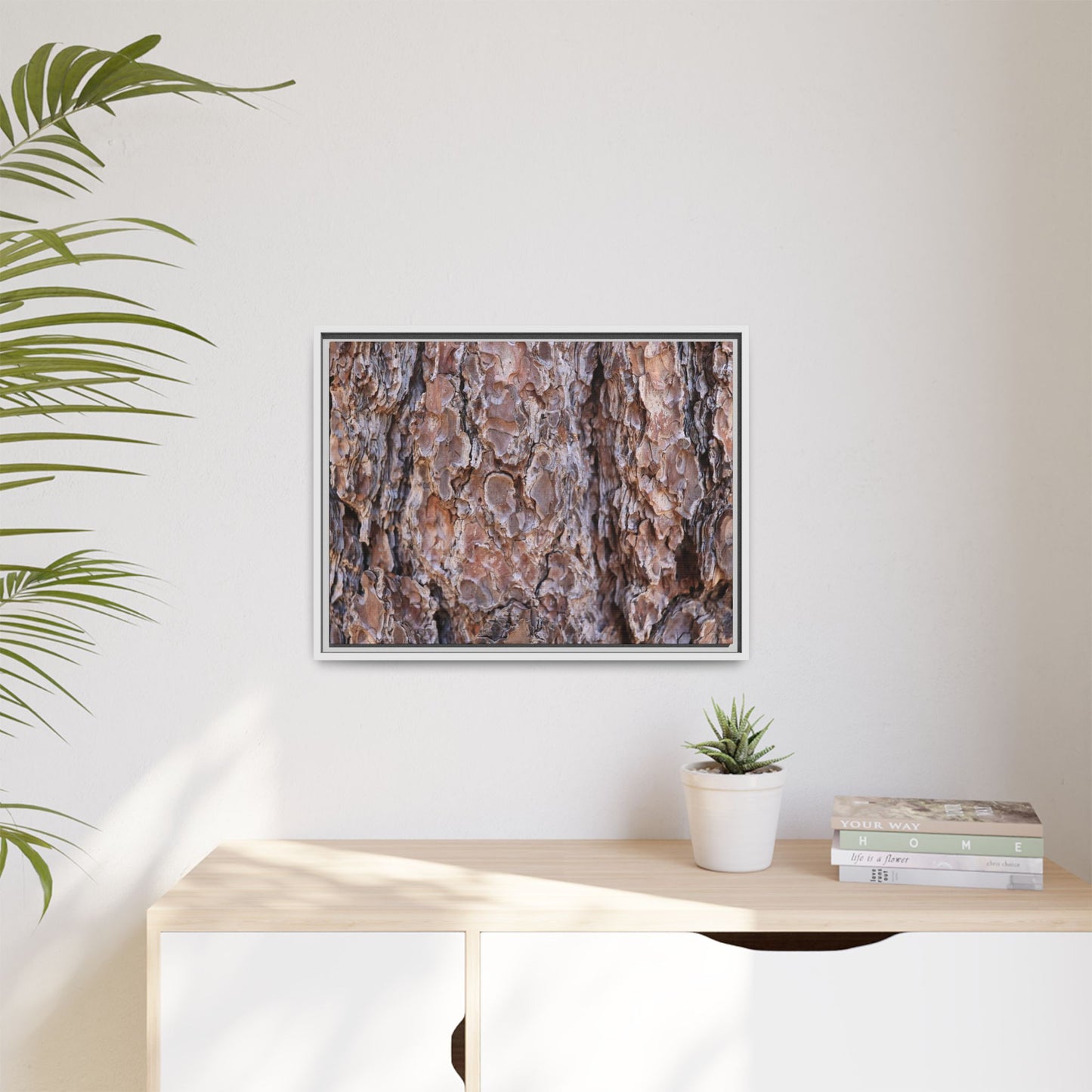 Woody Layers - Unique Stretched Canvas Wall Art