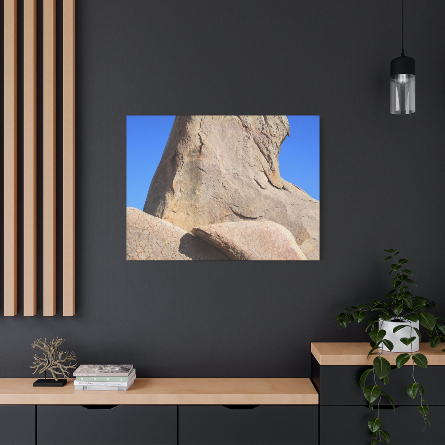 Boulder's Embrace - Unique Frameless Canvas Wall Art
