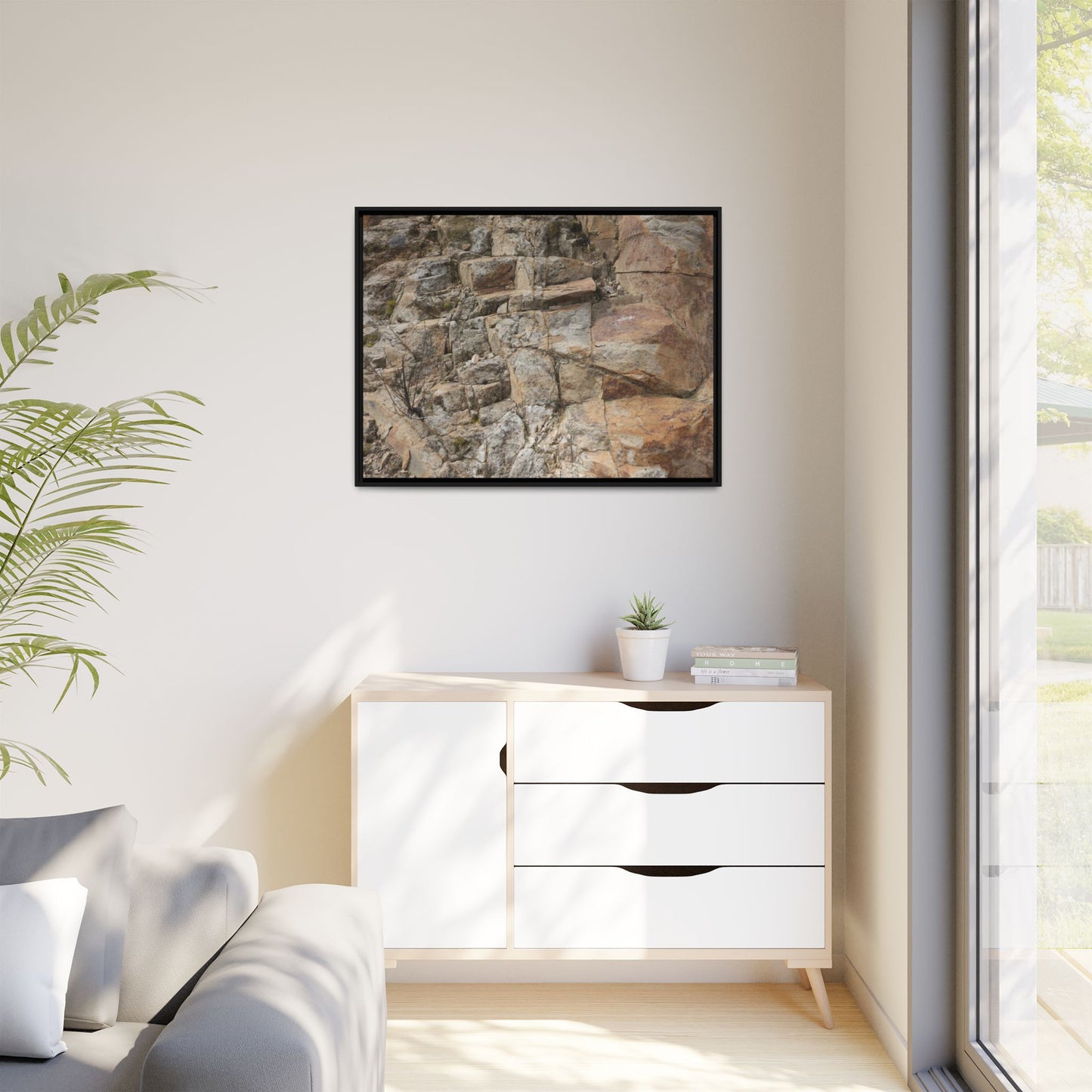 Sandstone Symphony - Unique Stretched Canvas Wall Art