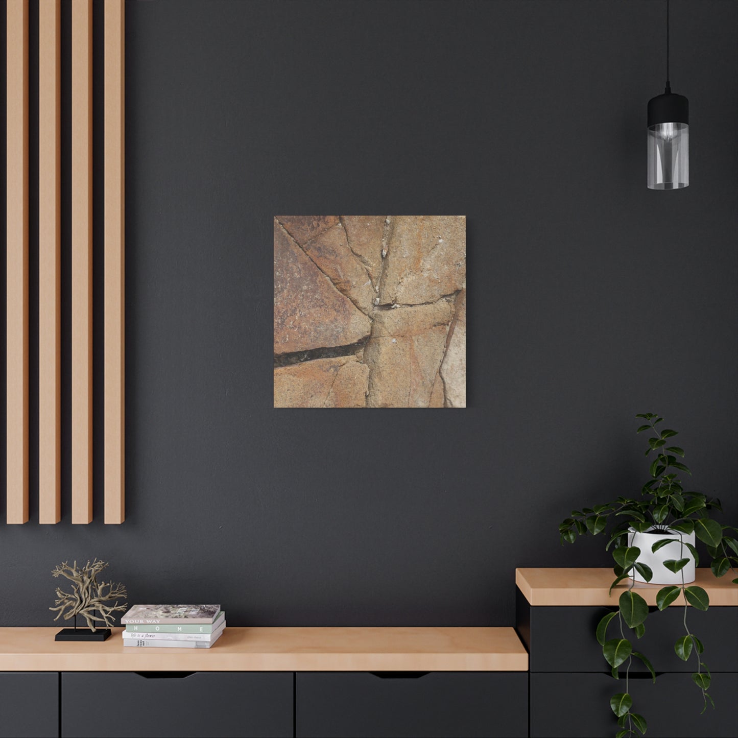 Cracked Earth's Canvas - Unique Frameless Canvas Wall Art