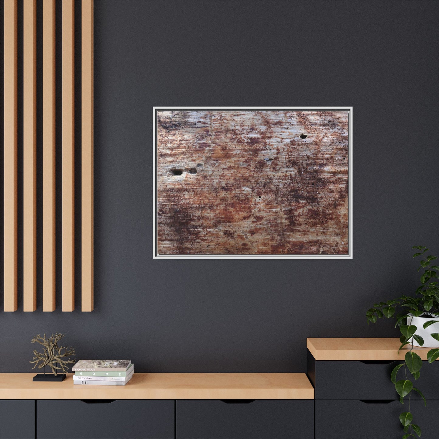 Rustic Textures - Unique Stretched Canvas Wall Art