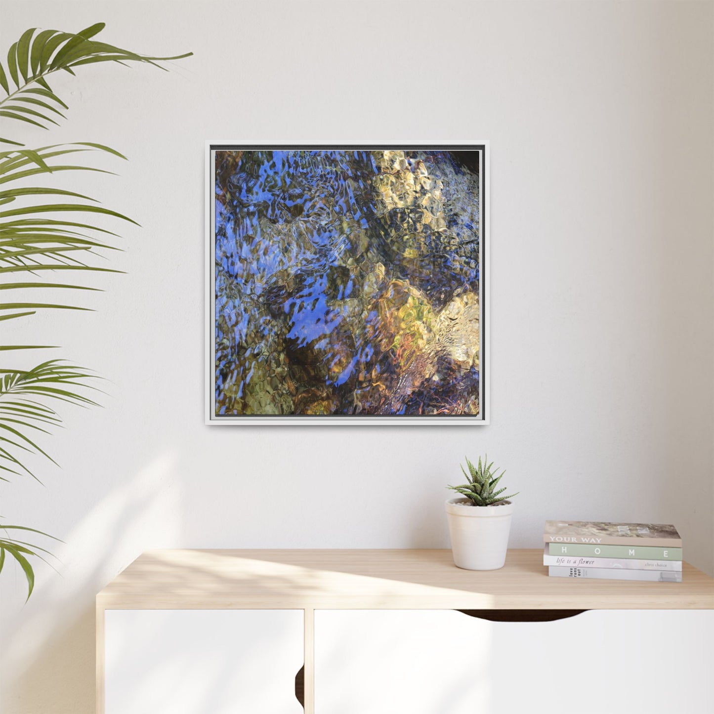 Aquatic Kaleidoscope - Unique Stretched Canvas Wall Art