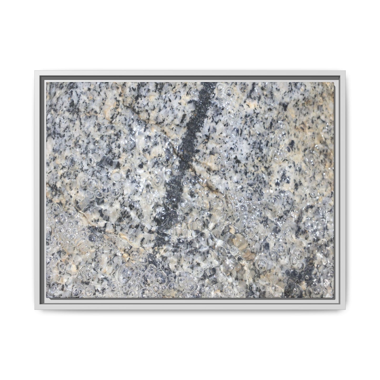 Granite Bubbles - Unique Stretched Canvas Wall Art