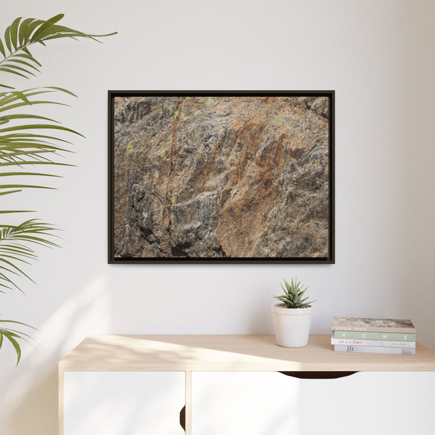 Weathered Rock Formation - Unique Stretched Canvas Wall Art